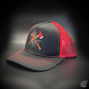 SNAPBACK CAP NEGRO-ROJO