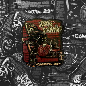 STICKER CON BARNIZ SECTORIZADO "ESTÁ PRENDÍO!"