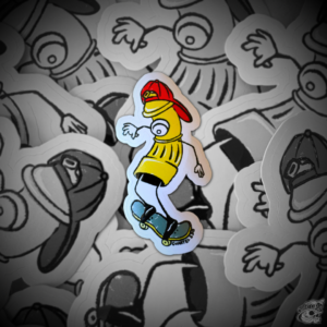 STICKER CON BARNIZ SECTORIZADO "GRIFO SK8"