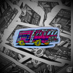 STICKER CON BARNIZ SECTORIZADO "B-29 ROSA"