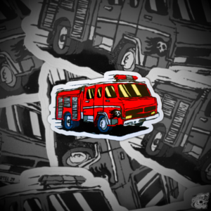 STICKER CON BARNIZ SECTORIZADO "LA LEYENDA"