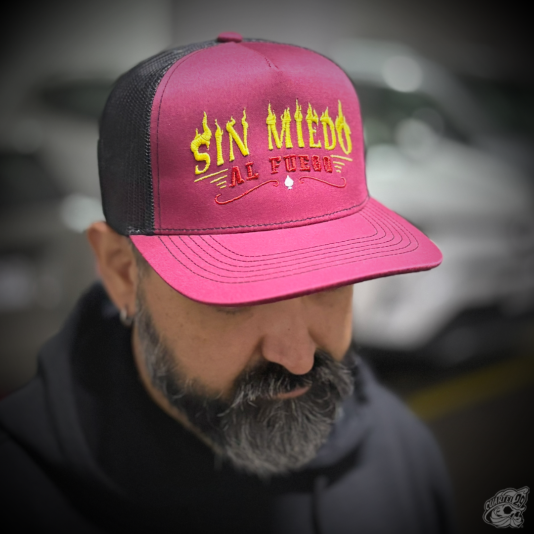 GORRO TRUCKER BURDEO-NEGRO