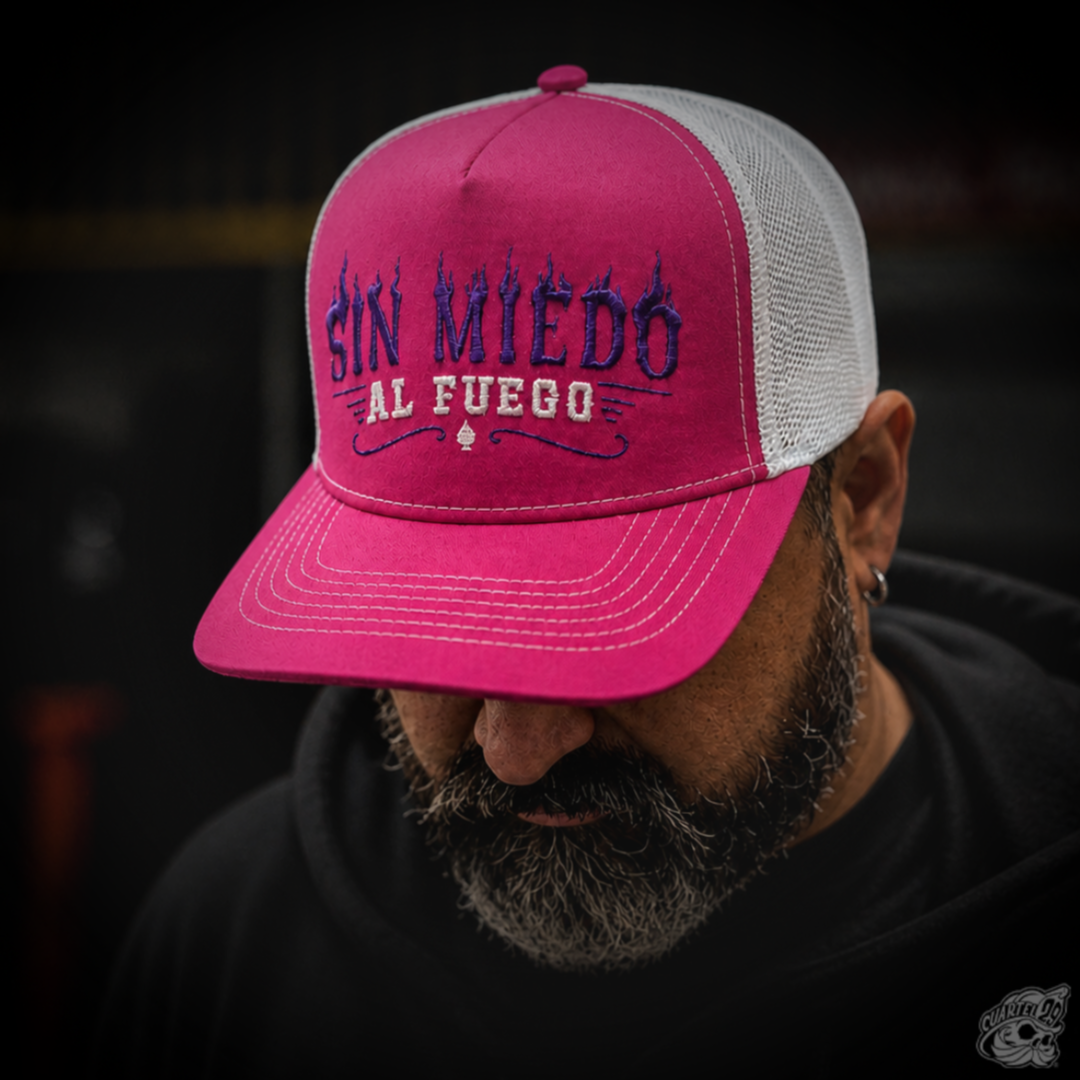 GORRO TRUCKER FUCSIA-BLANCO