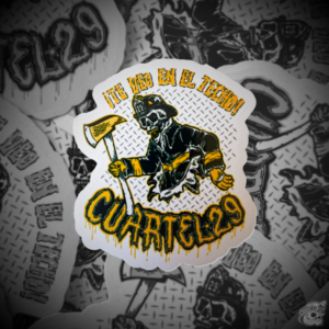 STICKER CON BARNIZ SECTORIZADO "TE VEO EN EL TECHO"