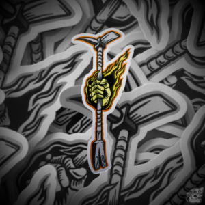 STICKER CON BARNIZ SECTORIZADO "HALLIGAN"