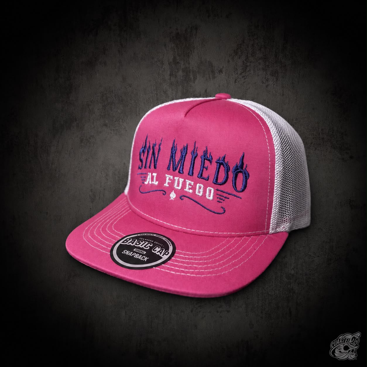 GORRO TRUCKER FUCSIA-BLANCO