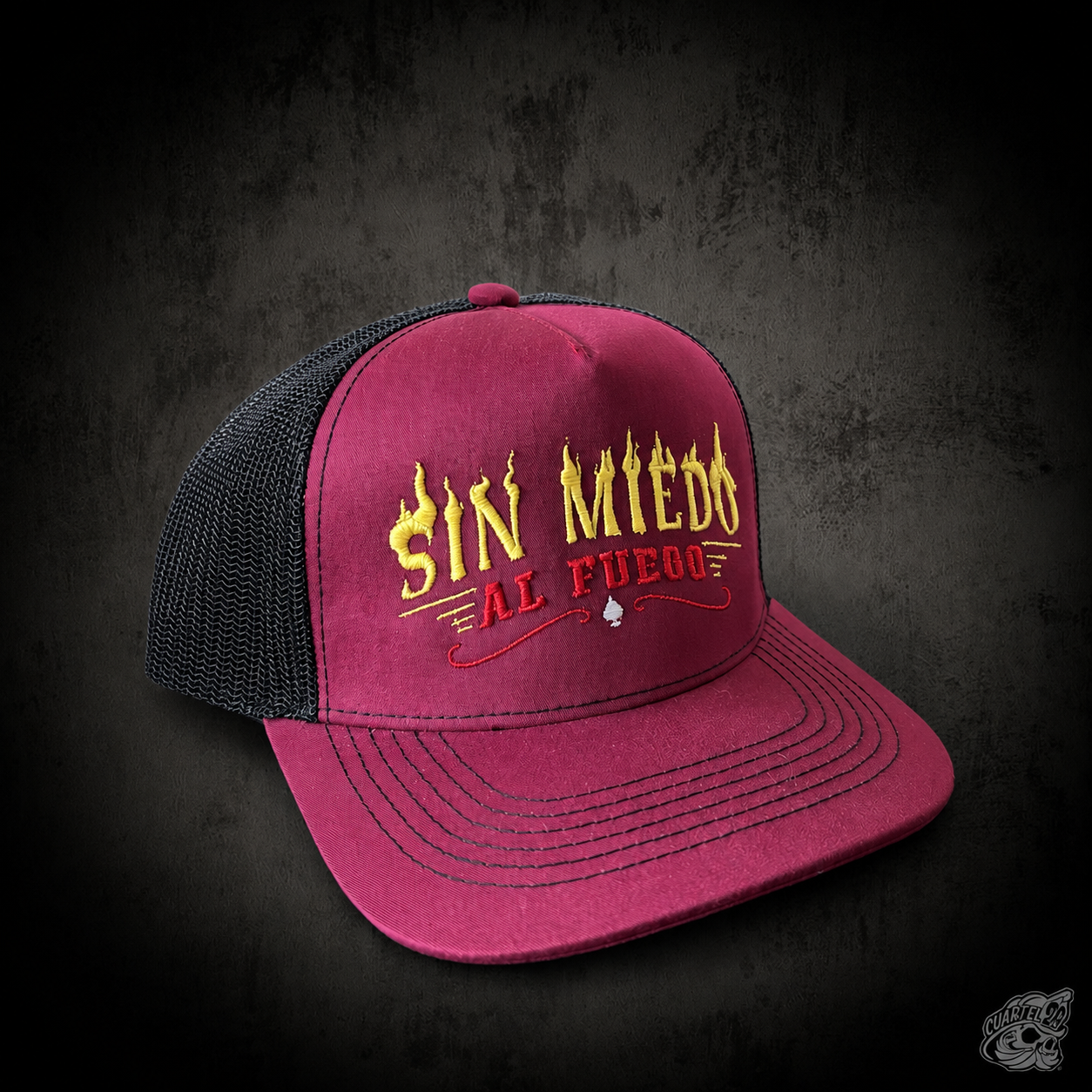 GORRO TRUCKER BURDEO-NEGRO